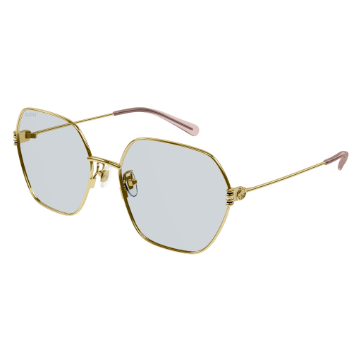 Factory GUCCI Unisex GoldGoldLightBlue Sunglasses